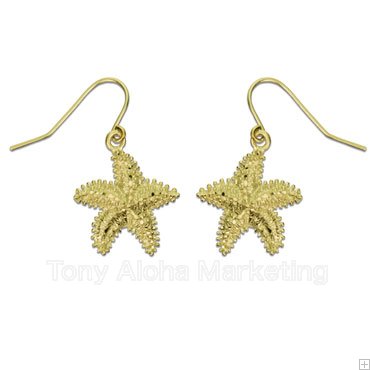 【10K】 Starfish Earrings