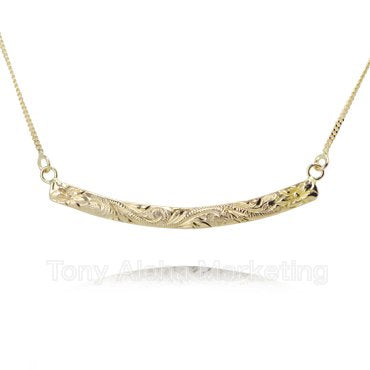 【Made To Order】Curve Bar Necklace / 3mm