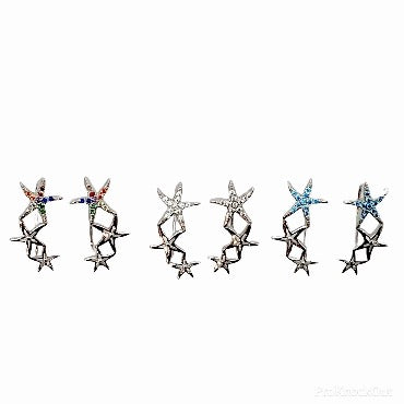 3 Starfish Earrings